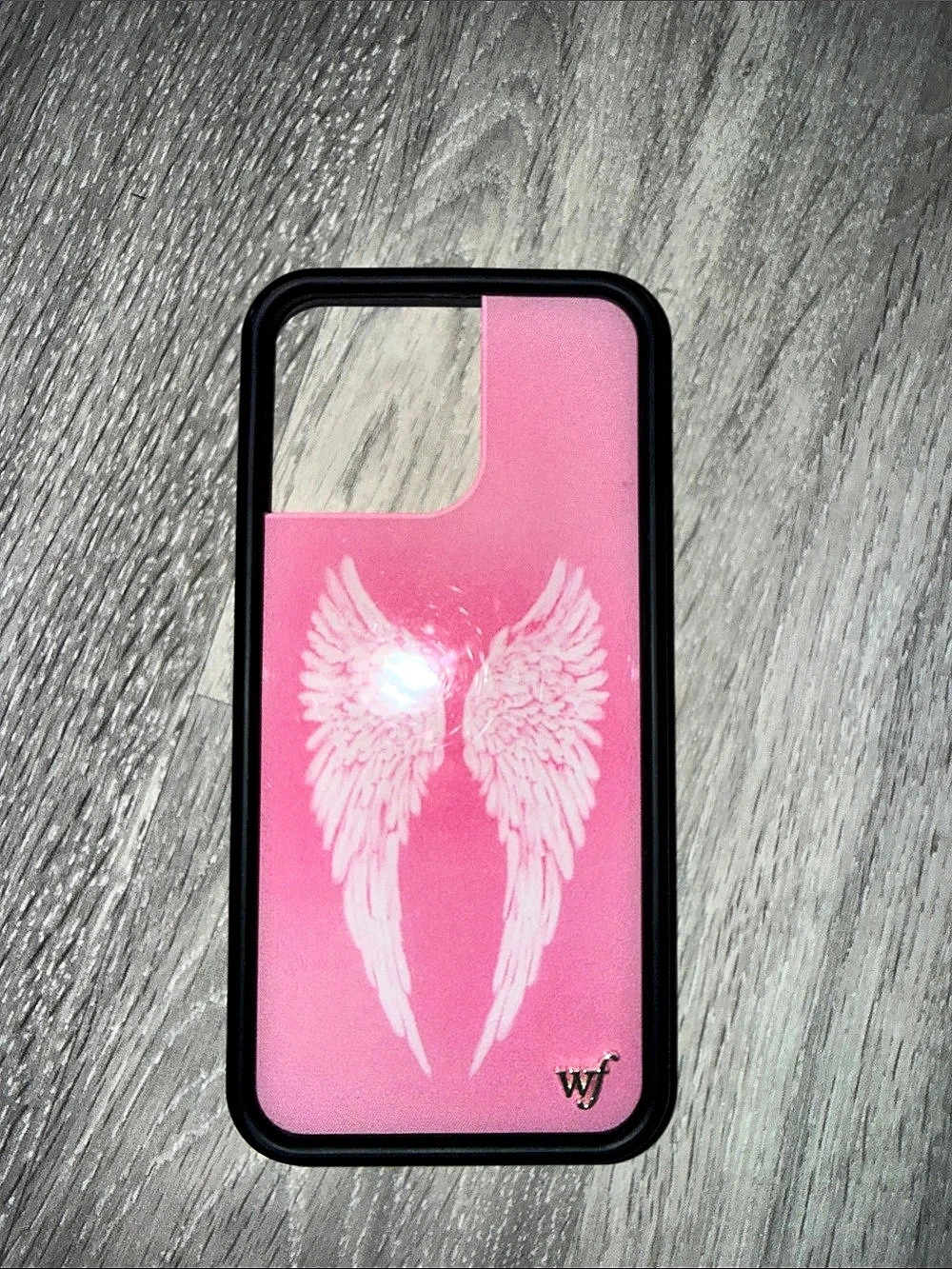 Wildflower Cases Angel Baby iPhone Case Pink & Black